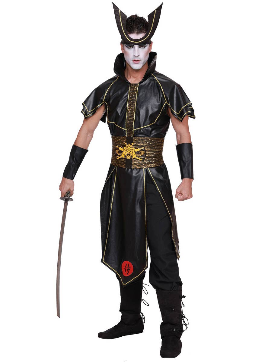 Men's Plus Size Japanese Samurai Warrior Costume Front Image