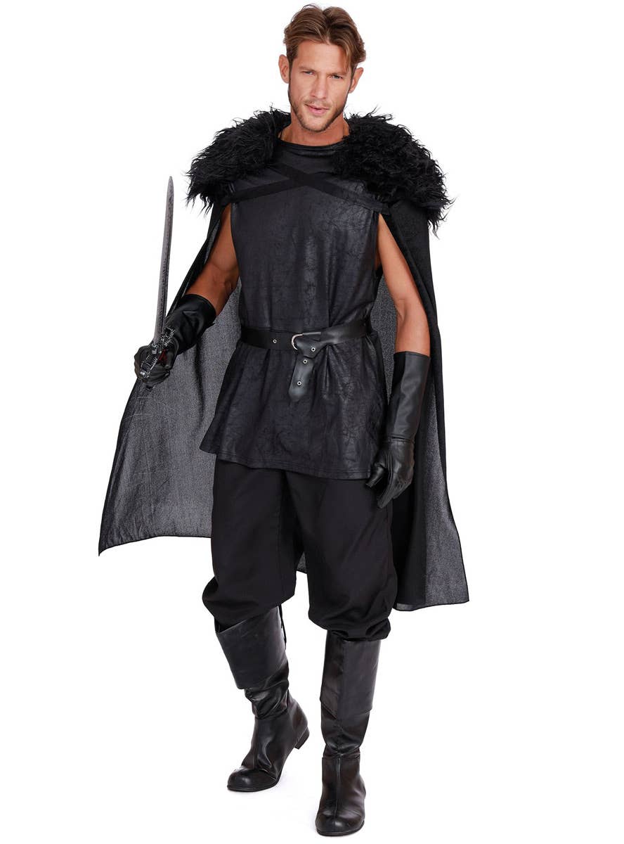 Men's Deluxe Black Game of Thrones Costume Front Image