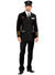 High Quality Men's Black Flight Captain Pilot Costume - Main Image