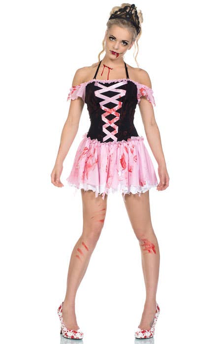 Sexy Dead Zombie Beauty Queen Women's Halloween Costume Alternative Front Image