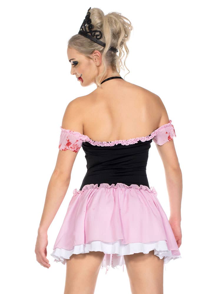 Sexy Dead Zombie Beauty Queen Women's Halloween Costume Back Close Up Image