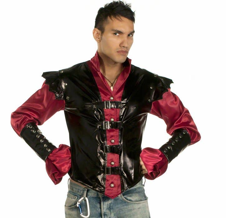 Men's Vampire Master Of ShMen's Vampire Master Of Shadows Halloween Costume - Close Imageadows Halloween Costume Close Up Image