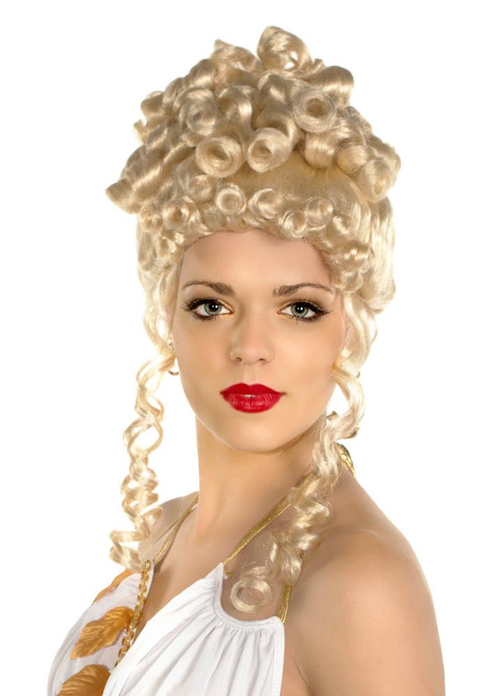 Image of Roman Empress Women's Golden Blonde Costume Wig