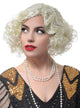 Image of Short Curly Blonde 1920's Flapper Women's Costume Wig - Main Image