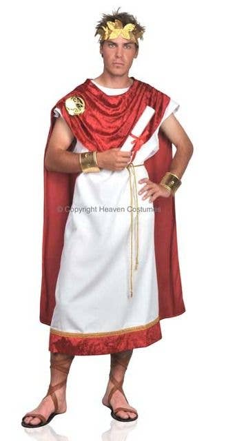 Roman Julius Caesar Marcus Brutus Toga Robe Fancy Dress Costume