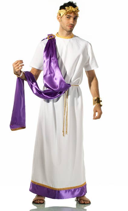 Julius Caesar Robe Men's Roman God Costume Full Length Image