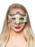 Edwardian Masquerade Mask in Black and Gold Front View
