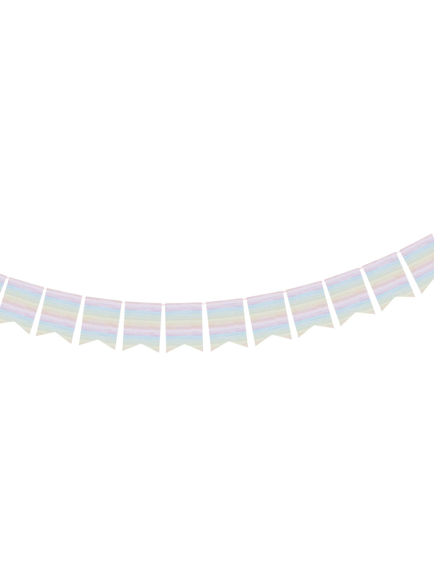 Eco Rainbow 3m Long Flag Bunting - Main Image