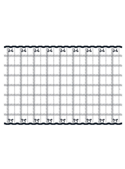 Elegant Milestone 120cm Black and White Paper Table Cover - Main Image