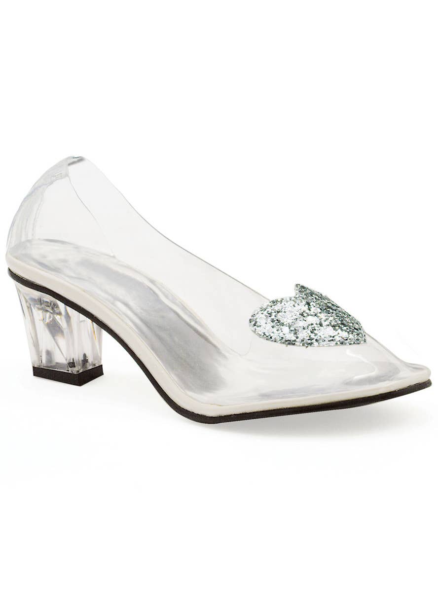 Cinderella Womens Clear Glass Look Costume Shoes