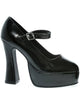 Chunky Heel Women's Black Mary Jane Costume Shoes  - Main Image