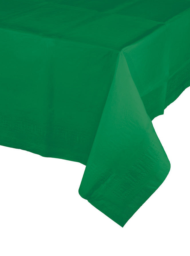 Emerald Green 274cm Plastic Table Cover – Main Image