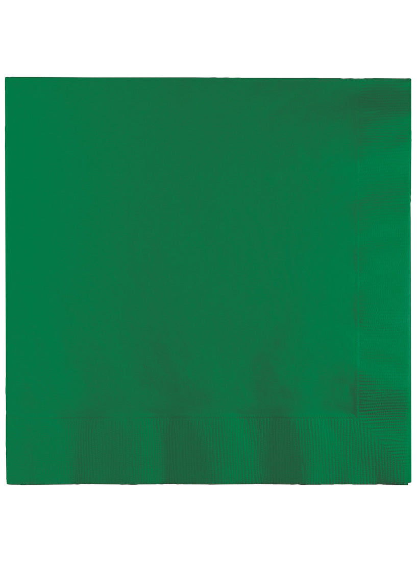 Emerald Green 50 Pack Beverage Napkins – Main Image