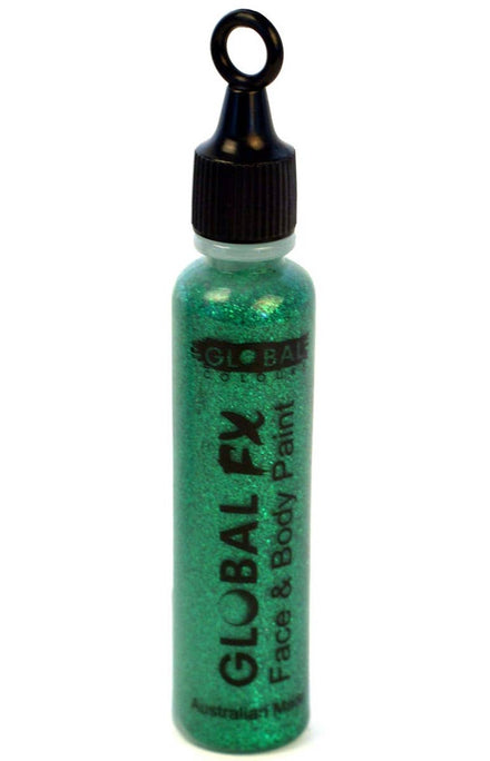 Emerald Green Glitter Tube with Applicator Face and Body Makeup - Main Image