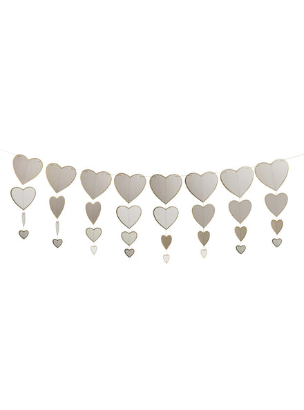 Engagement Gold Heart 3m Garland - Main Image