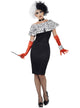 Image of Evil Madame Women's Plus Size Cruella Costume - Front View