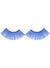 Image of Long Blue False Eyelashes with Silver Tinsel - Main Image