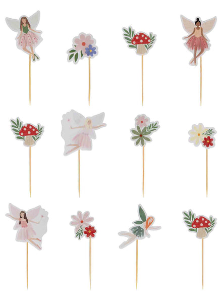 Fairy Garden 12 Pack Cupcake Toppers – Main Image