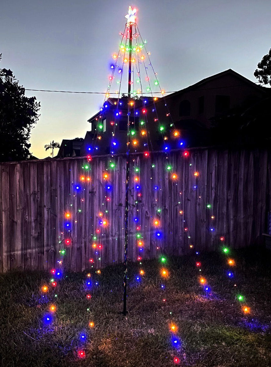 Fairy Teepee Tree Star Topper 3m Christmas Light Decoration