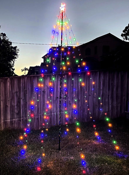 Fairy Teepee Tree Star Topper 3m Christmas Light Decoration