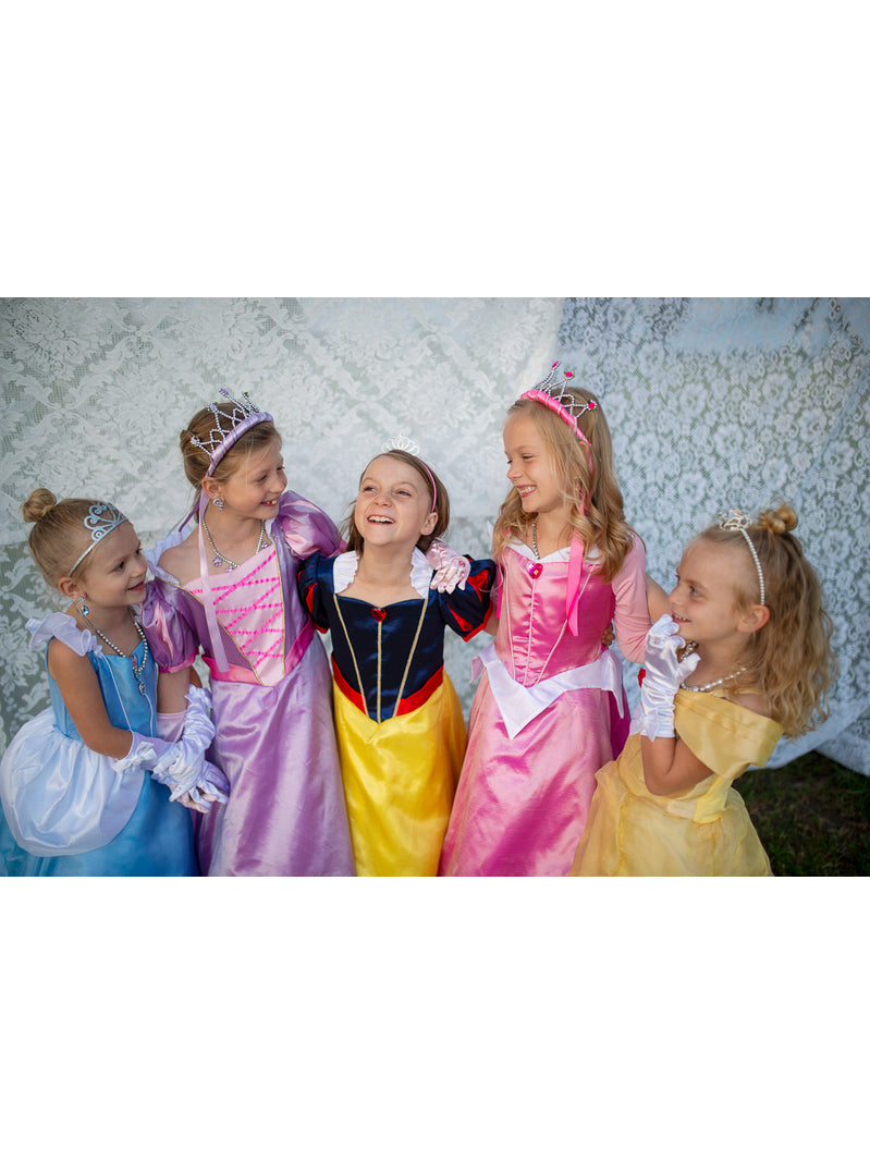 Fairytale Princess Girls Snow White Costume - Lifestyle Image 5