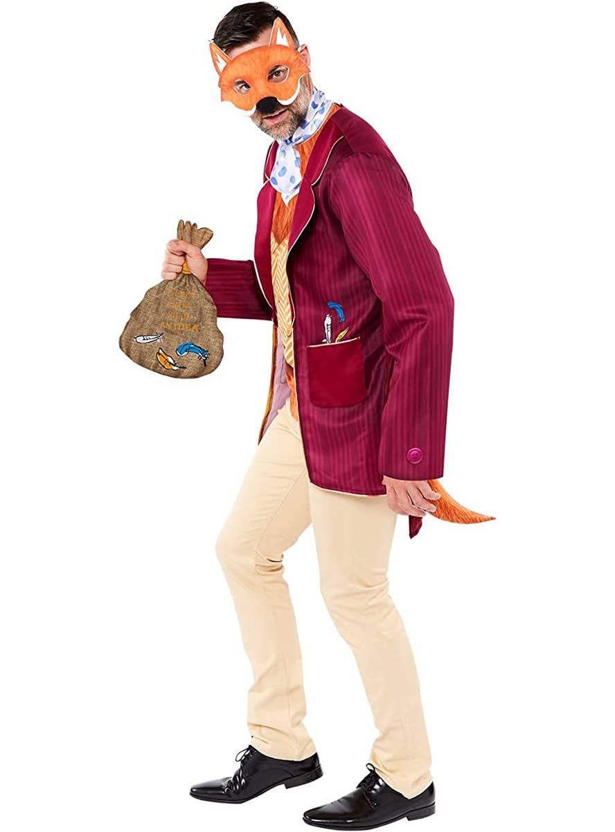 Image of Roald Dahl Fantastic Mr Fox Men's Book Week Costume - Side View