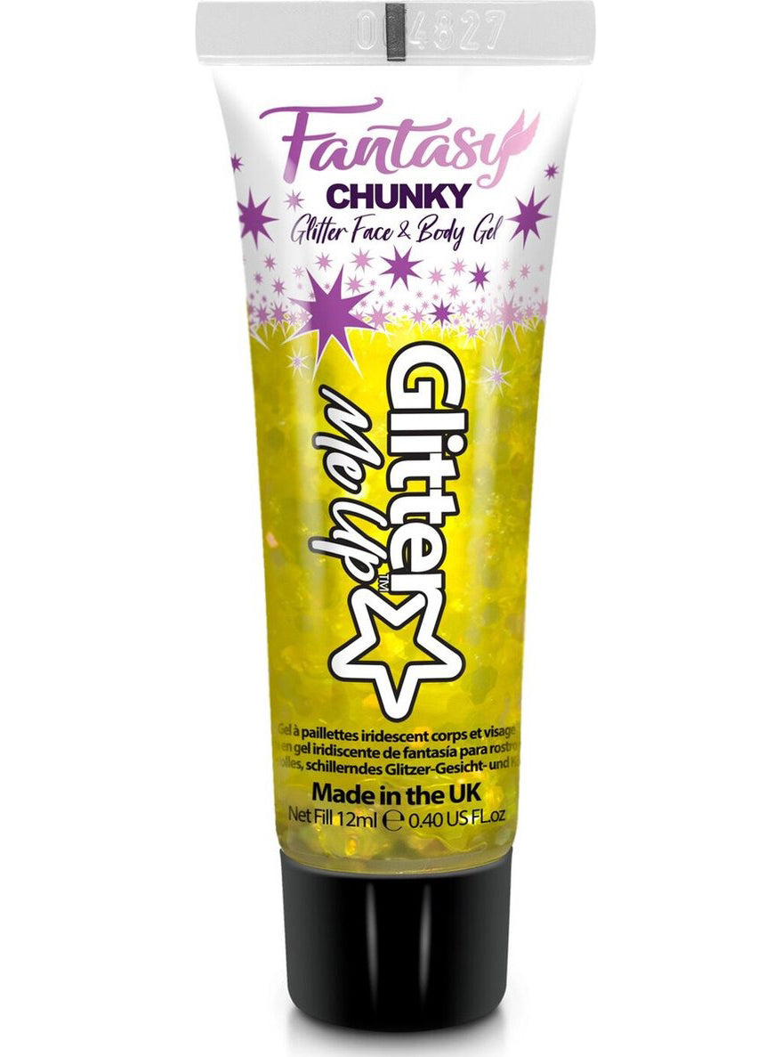 Fantasy Iridescent Chunky Golden Griffin 12ml Face and Body Glitter Gel - Main Image
