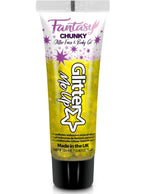 Fantasy Iridescent Chunky Golden Griffin 12ml Face and Body Glitter Gel - Main Image