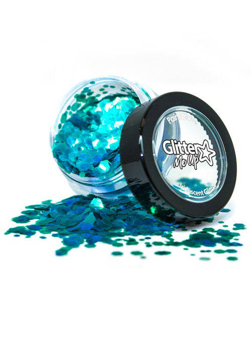 Fantasy Iridescent Chunky Leprechaun Luck Green Loose Glitter Shaker - Main Image