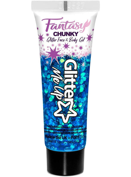 Fantasy Iridescent Chunky Mermaizing Blue Face and Body Glitter Gel - Main Image