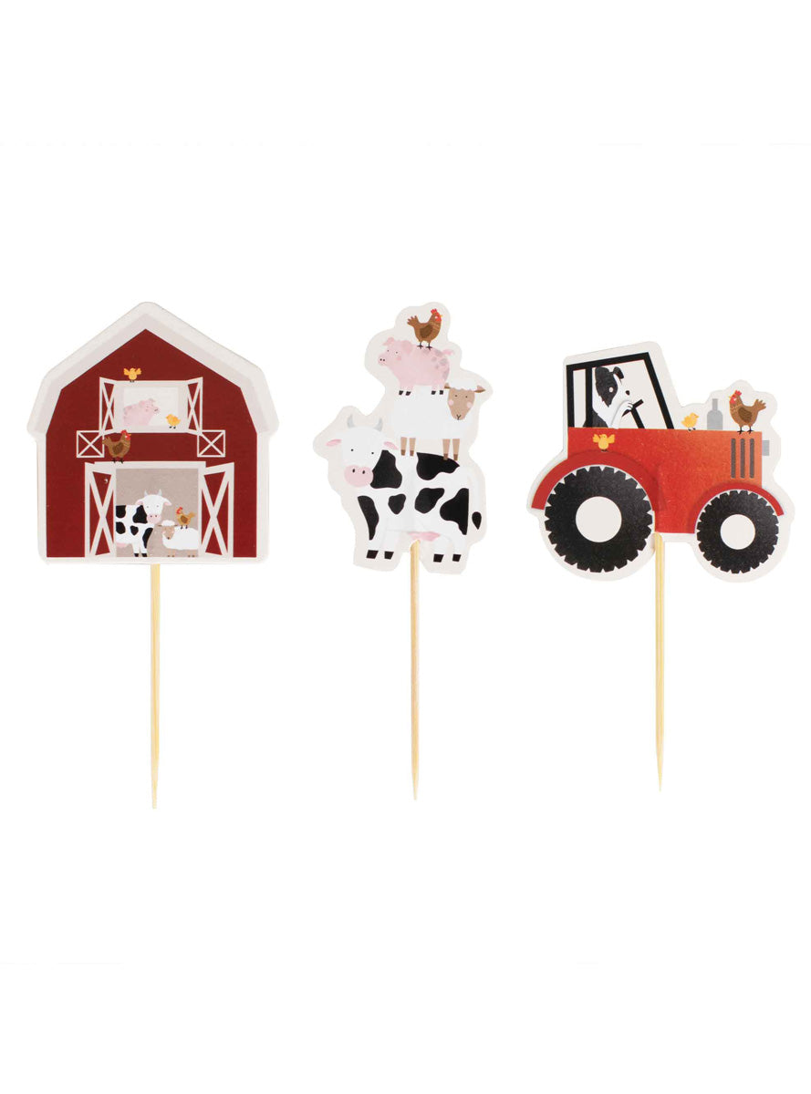 Farm Friends 12 Pack Cupcake Toppers – Main Image