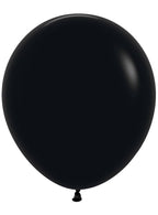 Image of Fashion Black 6 Pack 45cm Latex Balloons