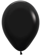 Image of Fashion Black Single Small 12cm Latex Balloon