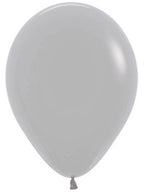 Image of Fashion Grey Single Small 12cm Air Fill Latex Balloon