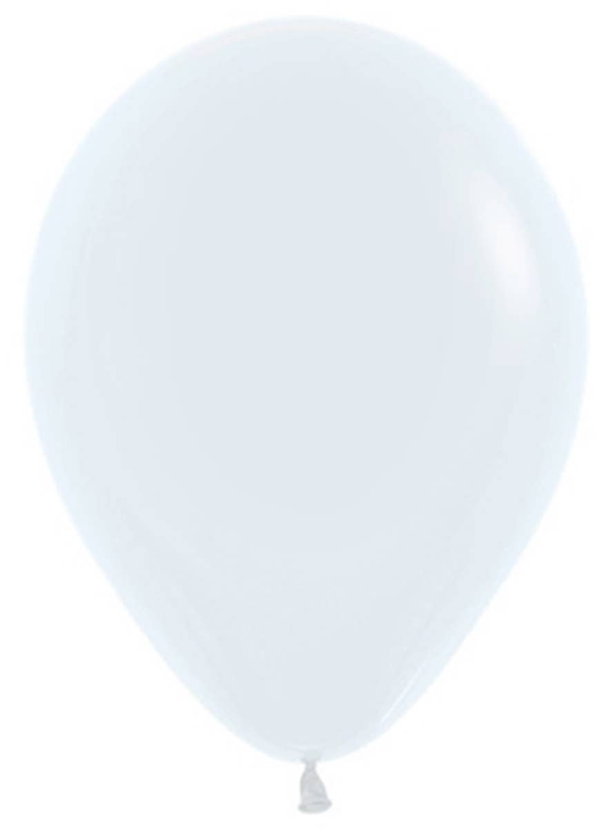 Image of Fashion White Small 12cm Air Fill Latex Balloon