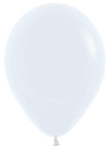 Image of Fashion White Small 12cm Air Fill Latex Balloon