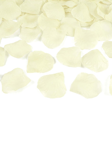 Faux Cream Rose Petals 100 Piece Bag - Main Image