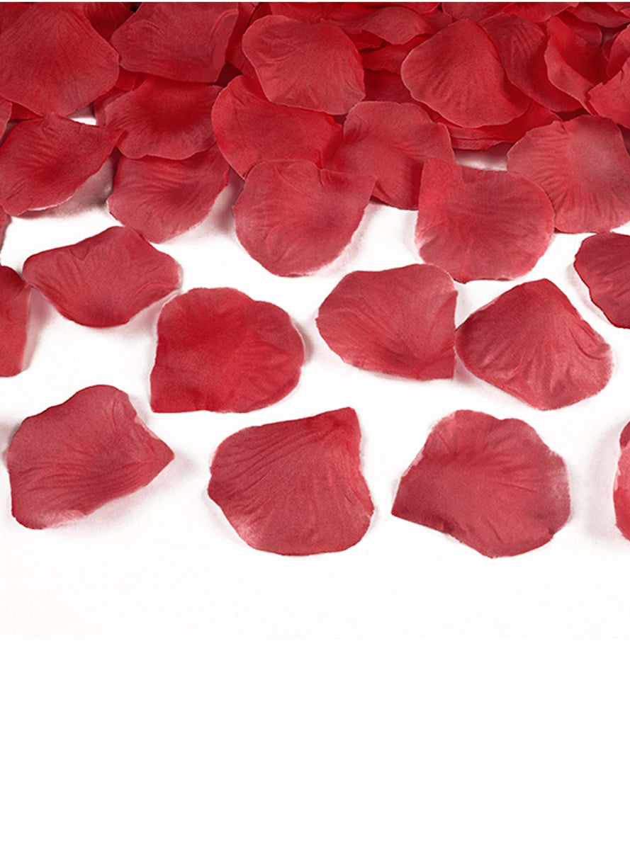 Faux Red Rose Petals 100 Piece Bag - Main Image