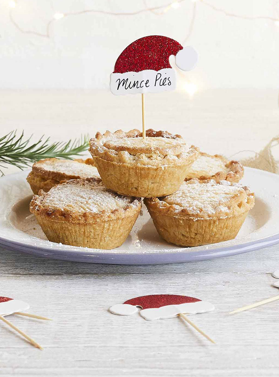 Santa Hat Christmas Food Picks - Lifestyle Image