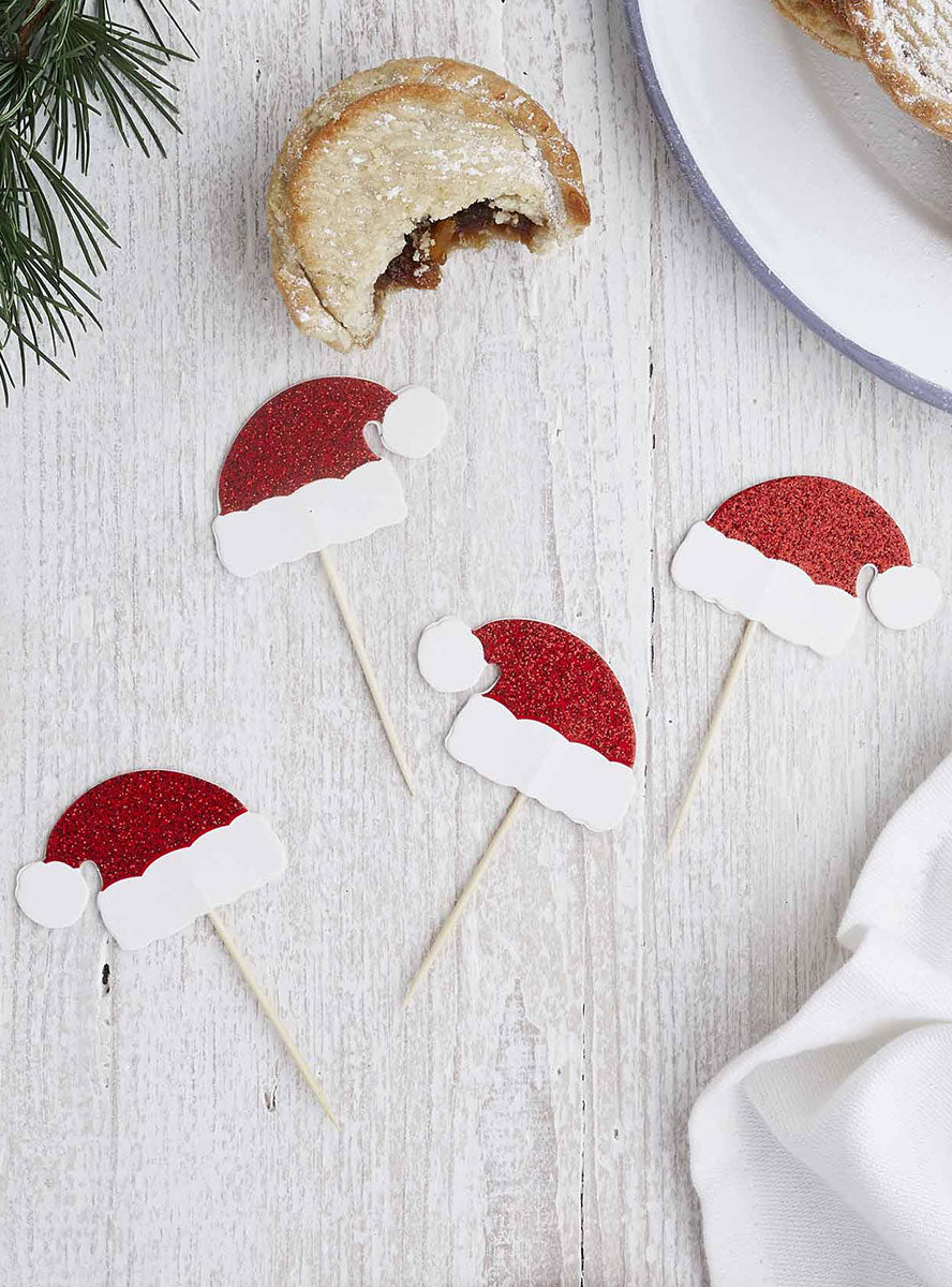 Santa Hat Christmas Food Picks - Lifestyle Image 2