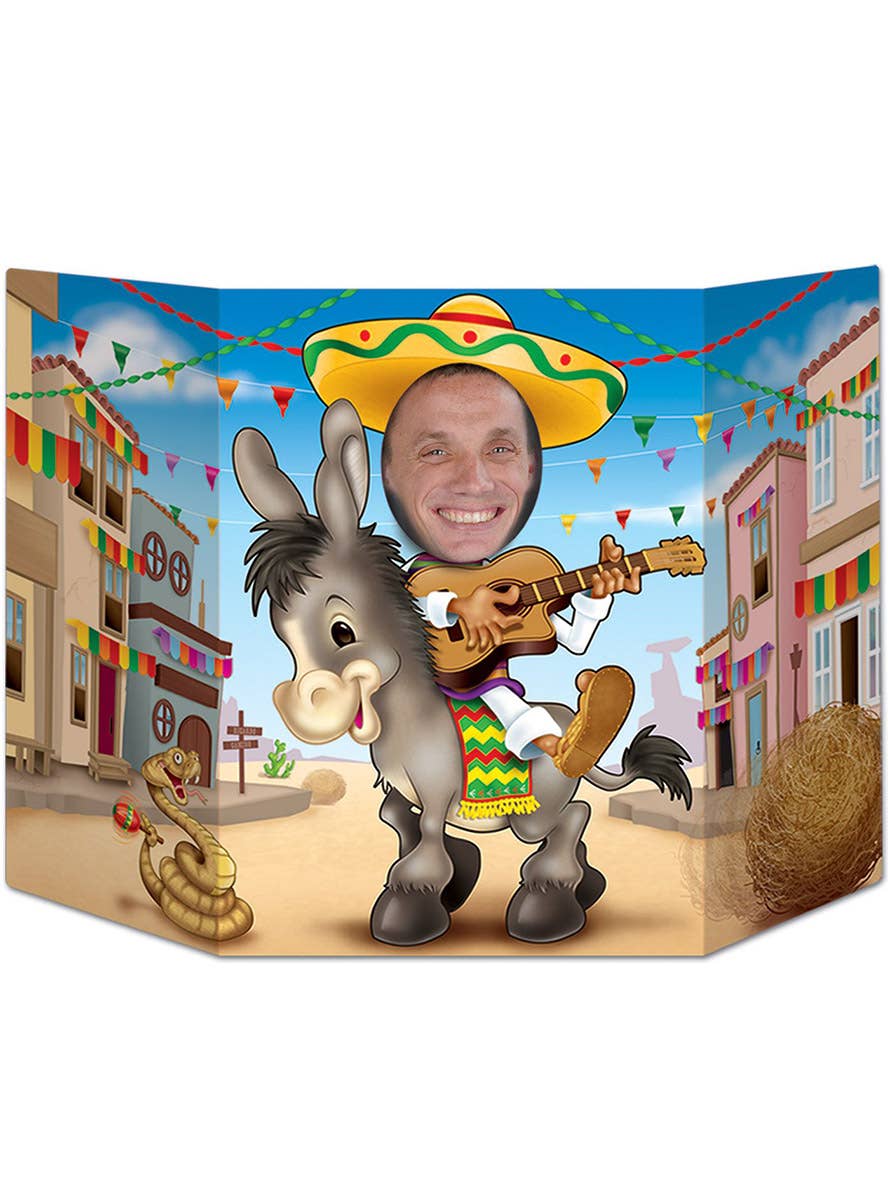 Image of Mexican Fiesta Donkey Photo Prop Decoration