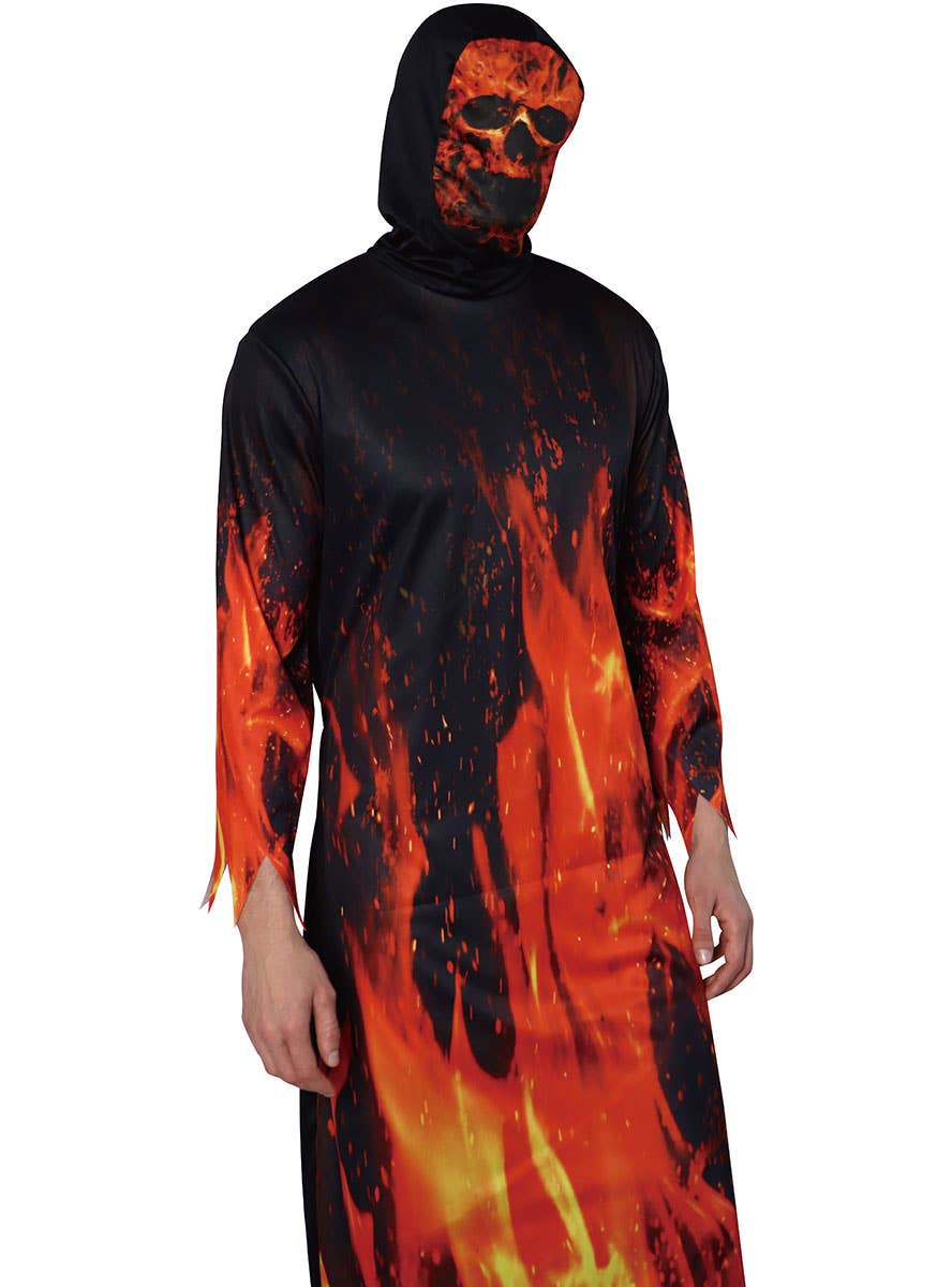 Image of Fire Demon Men's Hallowee Costume - Close Image