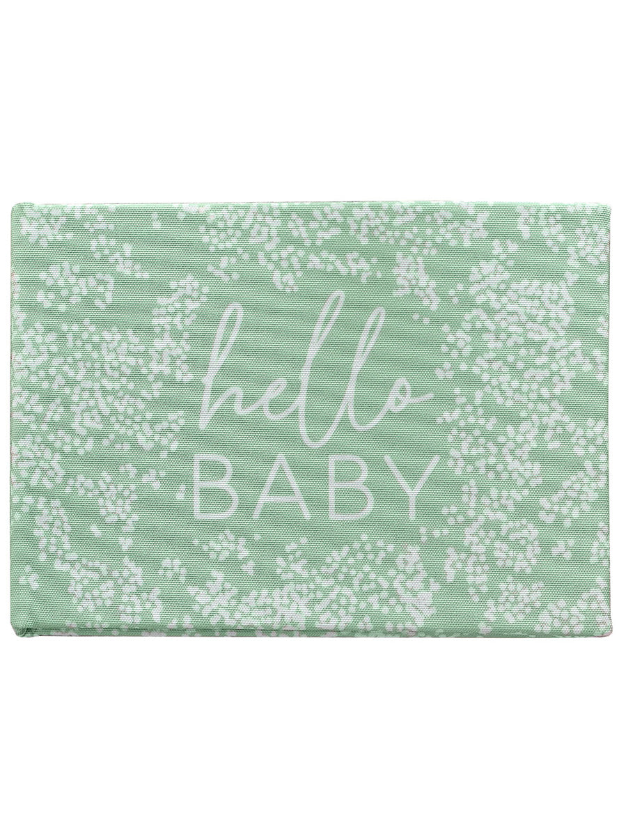 Floral Hello Baby Green 24 Page Photo Album – Main Image