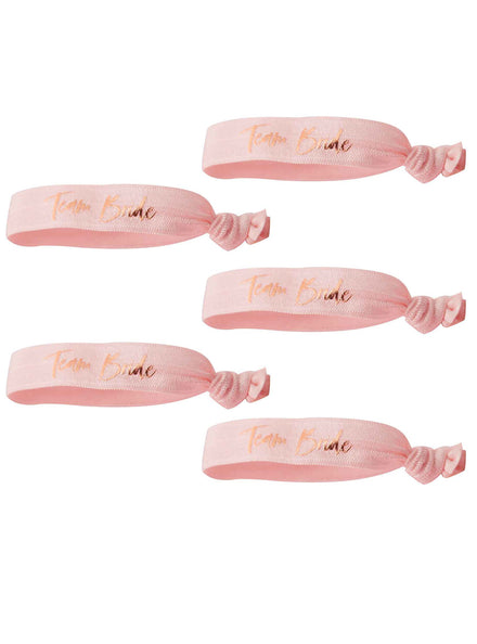 Floral Hen Party Team Pride 5 Pack Wrist Bands – Main Image