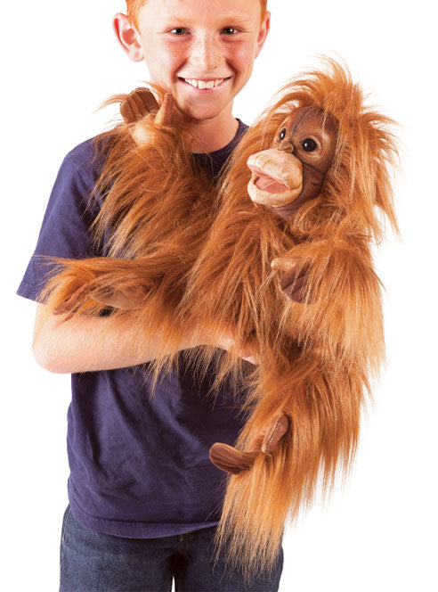 Fluffy Baby Orangutan Puppet - Alternate Image 1