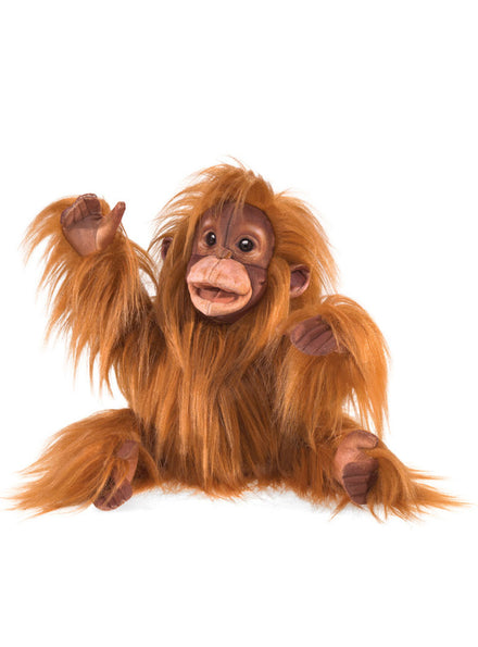Fluffy Baby Orangutan Puppet - Main Image