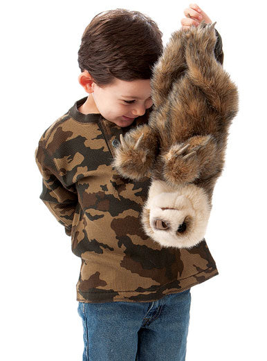 Fluffy Baby Sloth Puppet - Alternate Image 2