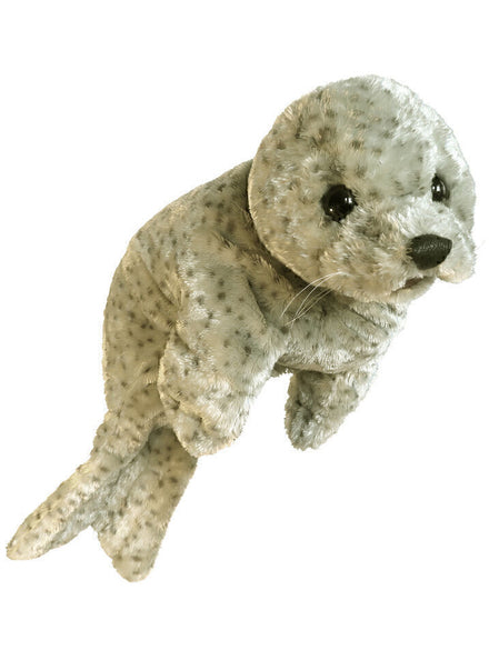 Fluffy Harbour Seal Hand Puppet - Main Image
