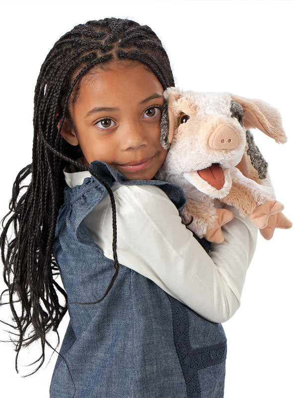 Fluffy Pig Hand Puppet - Alternate Image 3