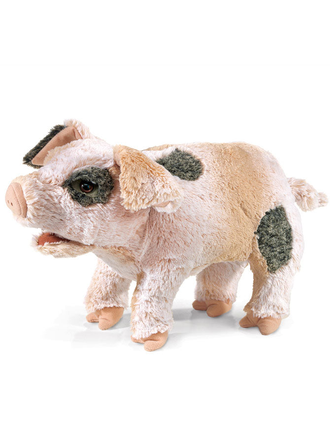 Fluffy Pig Hand Puppet - Main Image